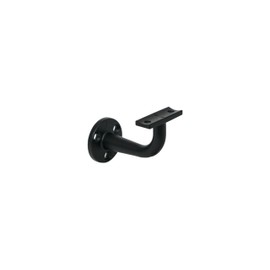 Fortress Round ADA Black Sand Steel Handrail Bracket (Bag of 2)