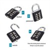 Combination Lock, Blue Zinc Alloy 10 Digit Push Button Security