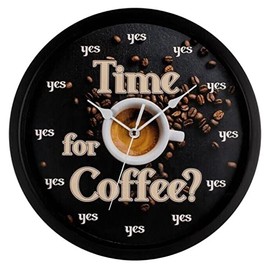 Out of the blue Time for Coffee Wall Clock