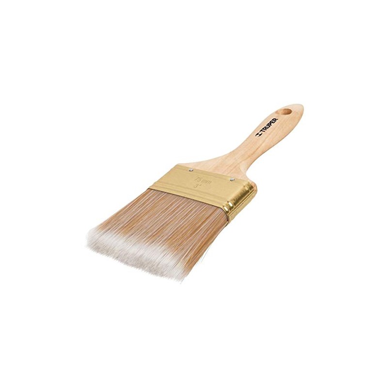 Brocha 1'mango De Madera Corte Recto Cerdas S Truper 13342