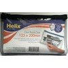 HELIX CLEAR EXAM PENCIL CASE ASSORTED COLOURED ZIPS TRANSPARENT 203