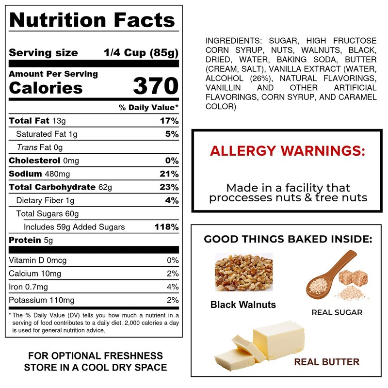 Packaged Premium Candy - 2 Pack (Black Walnut Brittle (10