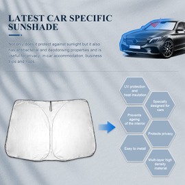 BIBIBO Mercedes W206 Cover Car Windscreen Compatible with Mercedes C Class W205 S205 C205 2016-2020 W206 2021-2024, Car Sun Shade for Windscreen Foldable, Windscreen Cover