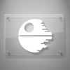 Yoonek Graphics Death Star by Decal Sticker for Car Window,