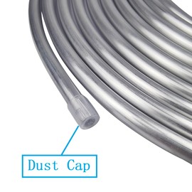 Shonee 3/8 Fuel Line, 3003 Grade Aluminium Tubing for Brake Line, Metal Coiled Gas Line, Refrigeration [OD:3/8""][ Wall Thickness:0.035""][L:50FT], Silver