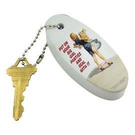 GRAPHICS & MORE Put On Your Big Girl Panties and Deal With It Funny Humor Floating Keychain Oval Foam Fishing Boat Buoy Key Float