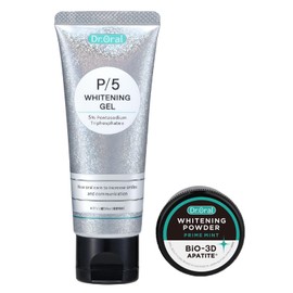 Dr. Oral 60212 Whitening Gel and 3D Powder Mini Set, Made in Japan, 2.1 oz (60 g) + Powder Mini, Intensive Whitening Gel, Toothpaste, Removes Tooth Stains, Prevents Tartar Deposition