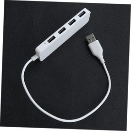 Angoily USB Port Hub Converter Multi Interface Splitter Adapter for Laptop and PC Supports Charging for Devices Simultaneously Compatible with OTG Devices Design White