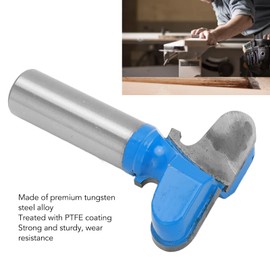 Drawer Pull Router Bit 12in Shank Finger Pull Drawer Pull Stool Molding Cutter Tungsten Steel Alloy PTFE Coating Woodworking Router Bit Cutter for Wood Grooving