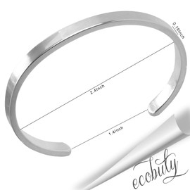 With God All Things Are Possible Bracelet Inspirational Cuff Bangle Religious Jewelry Matthew 19:26 Bracelet Gift For Christian (with god-cuff BR)