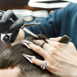 12Pcs Adjustable Hair Parting and Selecting Tool Hair Sectioning Ring Nail Finger Metal Parting Ring for Sectioning Extensions, Braiding