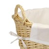 Household Essentials Wicker Laundry Basket with Handles, Handwoven Willow, Removable