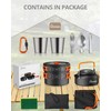 FUGEN Jungen Camping Cook Set Cooking Set, Black, Big