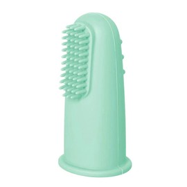 Baby Finger Toothbrushes Teething Brush Toddler Clean Teeth Soft Bristles Dental Oral Hygiene Case (Mint Green)