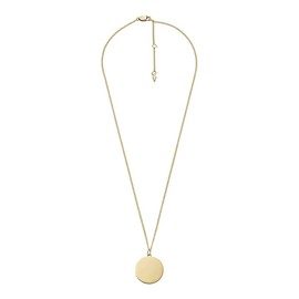 Fossil Necklace for Women Drew, Length: 460mm+55mm, Width: 21.5mm, Height: 21.5mm Gold Stainless Steel Necklace, JF04385710