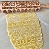 Easter Band Embossed Rolling Pin with Pattern for Homemade Pastries