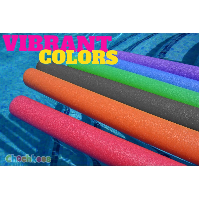 Chochkees Brown Floating Pool Noodles Foam Tube 2-Pack, Thick Hollow