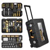 DEKOPRO 258 Piece Tool Kit with Rolling Tool Box Socket