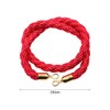 ANCLLO 1.5m Red Twisted Queue Rope Divider Mass Control Support