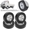 4Pcs Metal Drifting Rubber Wheel Tire Replacement Accessory for WPL
