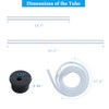 Sink Soap Dispenser Extension Tube kit with Upgraded Check Valve,