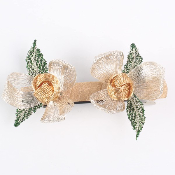 Mistofu DIY Copper Wire Metal Hand-woven High-level design Barrettes Elegant