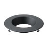 Kichler Direct-to-Ceiling Recessed Decorative Trim 4 inch Round Textured Black