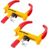 CARTMAN 2-Pack Heavy Duty Universal Trailer Lock Wheel Clamp, Adjustable