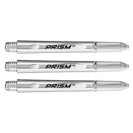 WINMAU Prism 1.0 Clear Medium Polycarbonate Dart Stems - 1 Set per Pack (3 Shafts Total)