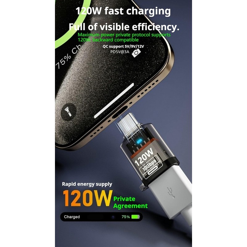 LUIRSAY 4 Stück USB C auf USB A Adapter 10