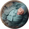 RUZHILING Newborn Baby Photography Wrap with Long Tail Hat Boy