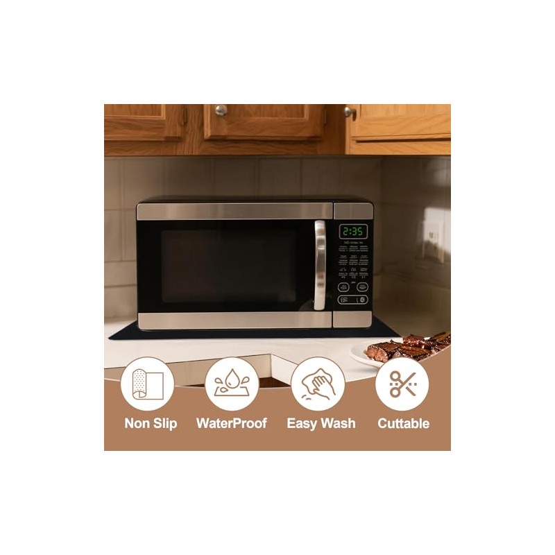 Cafunner Silicone Heat Resistant Mat - 2MM Thick Countertop Protector