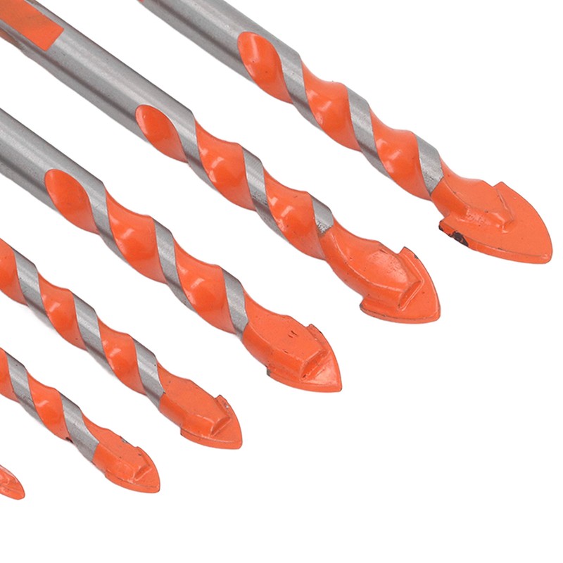 9Pcs Masonry Drill Bits Set Cemented Carbide Industrial Strength Carbide