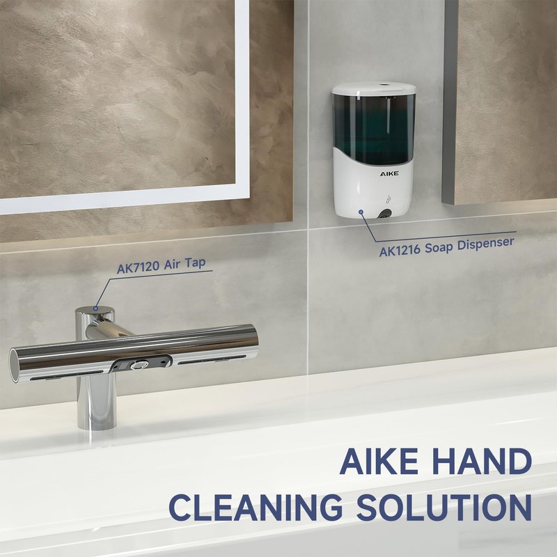 AIKE Automatic Soap Dispenser Wall Mounted, 650 ML Large Capacity,