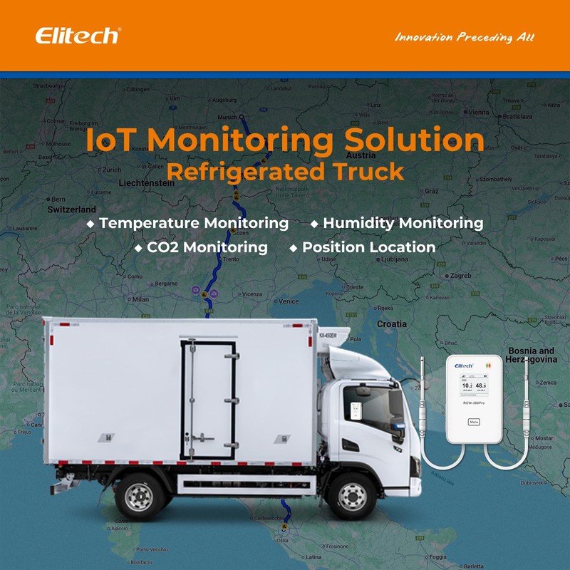 Elitech 5G/2.4G WiFi Real-Time Digital Data Logger, Diverse Replaceable Probes(Sold