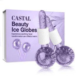 Ice Globes for Face 2Pcs – Enhancing Daily Beauty with Ice Globes for Facials, Skin Tightening & Anti-Aging – Perfect Facial Ice Globes for Puffiness & Wrinkles of Face, Neck & Eyes – Purple