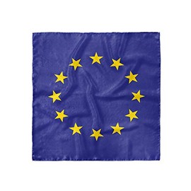 Ambesonne Europe Headscarf, Simple European Union Flag, Hijab Scarf, 21" X 21"