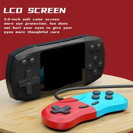 Tomedeks Portable Handheld Game Console for Children Adults with Built-in 620 Classic Games, Supports 2 Players, 3.0 Inch LCD Colour Screen, Birthday Gift, AB