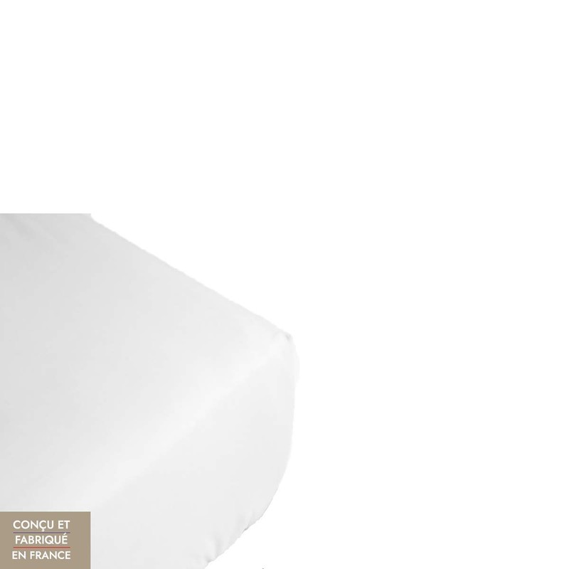 Baptiste Blanc Fitted Sheet, 160 x 200 cm, Fitted Sheet,