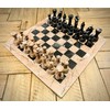 Vintage Marble Chess Set 12" (Marina Pink (Base) & Black)