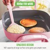GreenLife12" 5QT Square Electric Skillet, Glass Vented Lid, Ceramic PFAS-Free