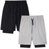Hind Boys Active Shorts 2 in 1 Athletic Shorts with