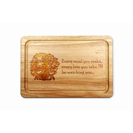 Engraved Wooden Chopping Board – Boykin Spaniel Design with Funny Quote – Kitchen Cutting Board, for Dog Lovers, Durable & Eco-Friendly