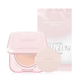 Clio Kill Cover Mesh Glow Essential Cushion (Main Product + Refill) -R / 킬 커버 메쉬 글로우 에센셜 쿠션 (본품+리필) -R