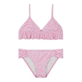 Billabong Girls' Two-Piece Bikini Swimsuit Set, UPF 50+ Sun Protection, Quick-Dry Bathing Suit, Pink Dream