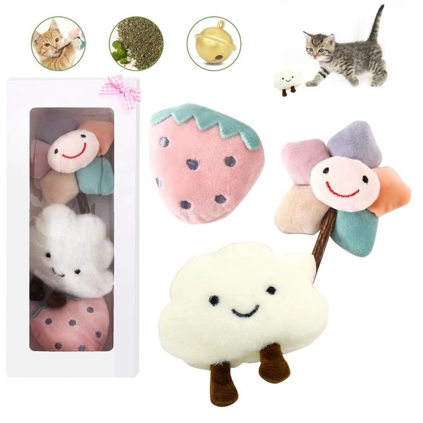 Cat Catnip Toys, Cute Cat Toys with Catnip for Indoor
