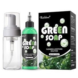 Green Tattoo Soap 4OZ with Foaming Bottle 120ml, Tattoo Supplies for Tattoos Piercings, Clean Skin Equipment