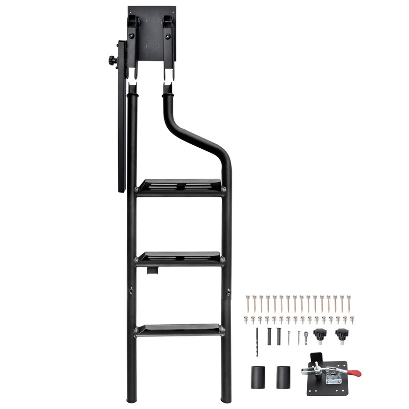 42" Foldable Pickup Truck Tailgate Ladder with Grab Handle |