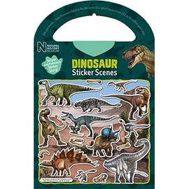 Paper Projects 01.70.29.012 Natural History Museum Dinosaur Sticker Scenes, Green, ‎23.5 x 15 x 0.3 cm