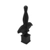 3/4" Fence Finials Fleur De Lis High-Impact Polypropylene Black Finial